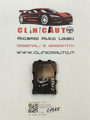 CENTRALINA MODULO DI CONTROLLO TOYOTA IQ 1° Serie 89690-74010 1KRFE benzina 998 (09) - Foto 3