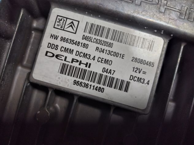 CENTRALINA MOTORE CITROEN PEUGEOT 2.0 HDI DELPHI R0413C001F, 28094573, HW 966354 - Foto 6