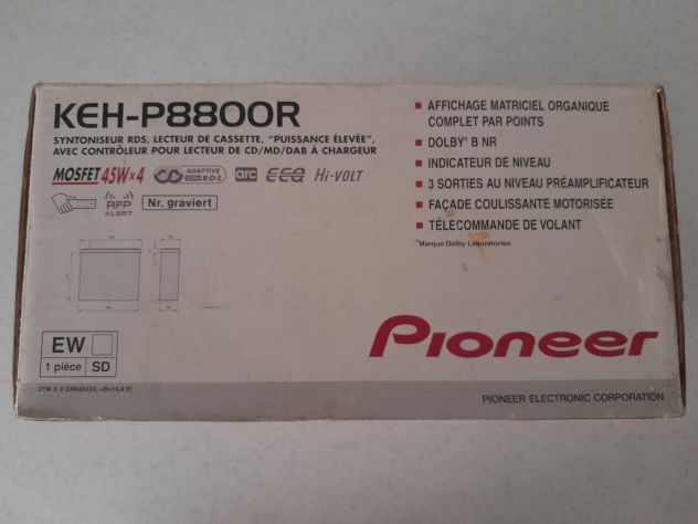 Scatola Pioneer KEH-P8800r originale e libretti di istruzioni - Foto 5