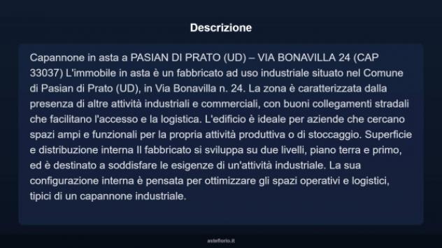 Immobile in asta di 7000 m² in vendita a Pasian di Prato - Foto 7