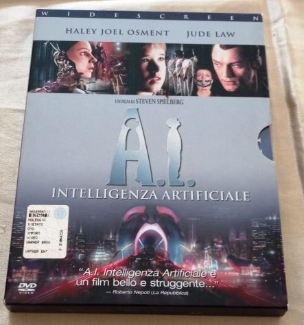 A.I. INTELLIGENZA ARTIFICIALE di Steven Spielberg 2 Dischi Film DVD Usato - Foto 2