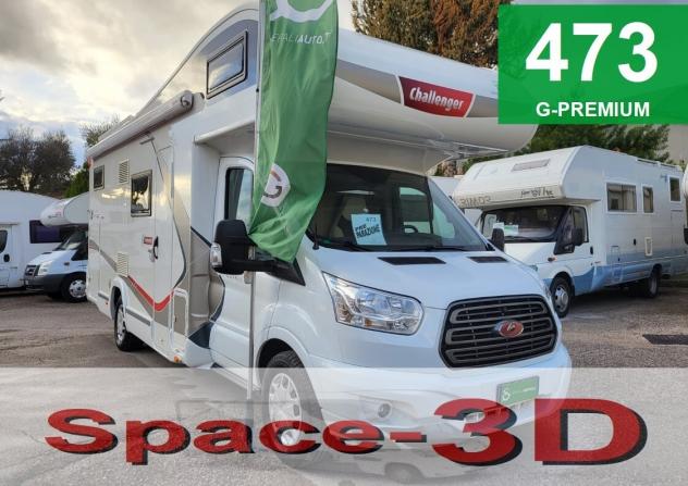 CAMPER CHALLENGER FORD MANSARDATO 6 POSTI GARAGE MATRIMONIALE CLIMA FOTOVOLTAICO WEBASTO GENERALI USATI 473