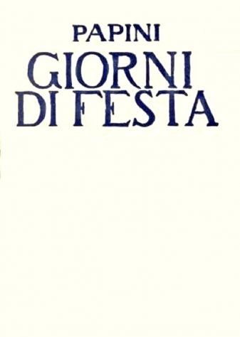 Giorni di Festa - Giovanni Papini