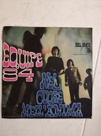 Disco Vinile 45 giri degli Equipe 84 - "Nel cuore nell'anima" originale del 1967