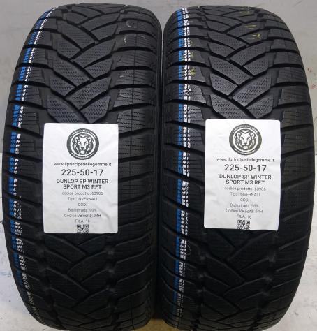 2 GOMME 225 50 17 DUNLOP A63906