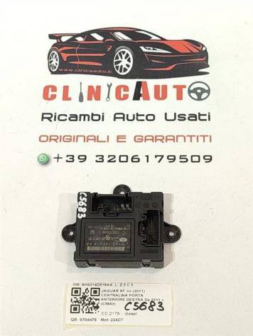CENTRALINA PORTA DX PASSEGGERO JAGUAR XF Serie BH4214D618AA 224DT (1115)