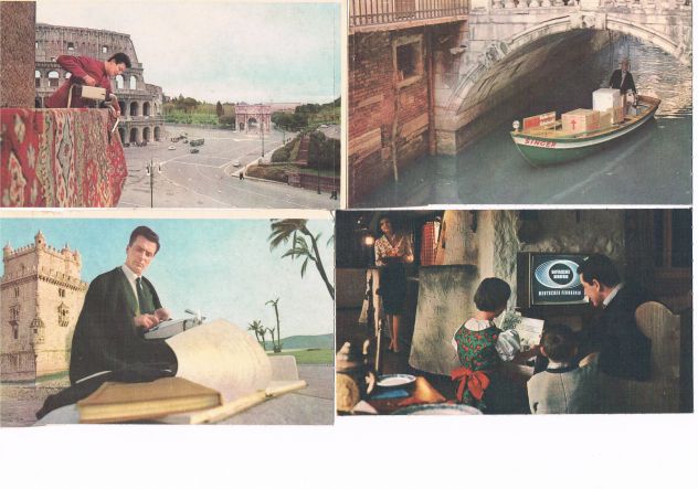 Cartoline vintage "La singer nel mondo" - Foto 2