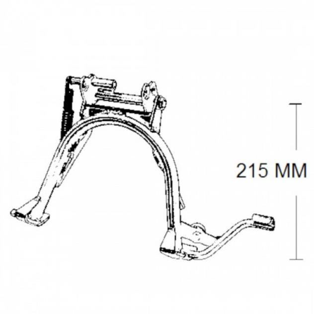 Cavalletto centrale per scooter con motore Minarelli SR e Aerox - Foto 2