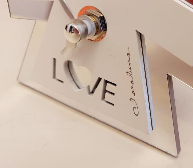 Orologio Bimba Love Claraluna in resina con decorazioni legno e specchio - Foto 6