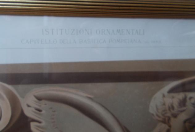 Litografia CAPITELLO DELLA BASILICA POMPEIANA - Foto 3