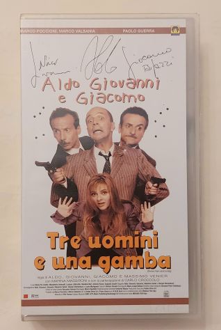 VHS Tre Uomini e Una Gamba:Aldo Giovanni Giacomo Distribuzione Medusa, 1997 - Foto 2