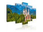Quadro Castello In Montagna 100X50 E 200x100 ARREDALACASA