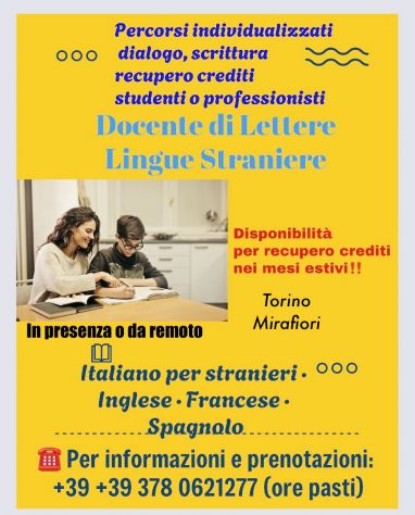 Lezioni Inglese-Francese-Spagnolo