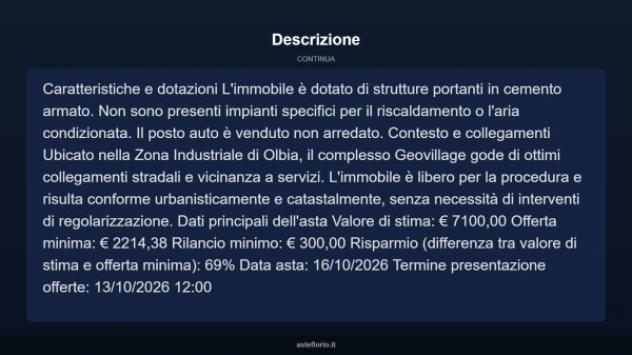 Immobile in asta di 19 m² in vendita a Olbia - Foto 9