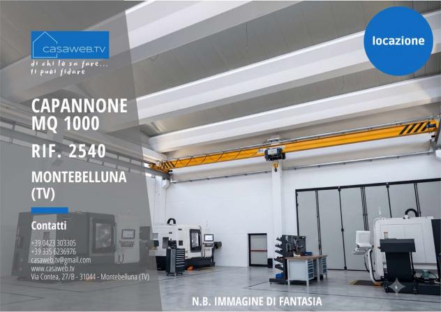 2540 - Capannone 1000 mq Montebelluna (TV) Rif. 2540