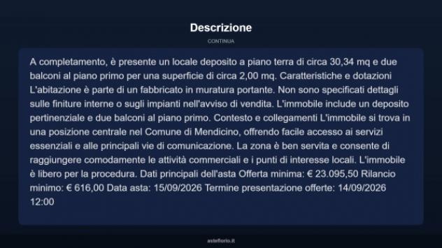 Immobile in asta di 194 m² in vendita a Mendicino - Foto 4