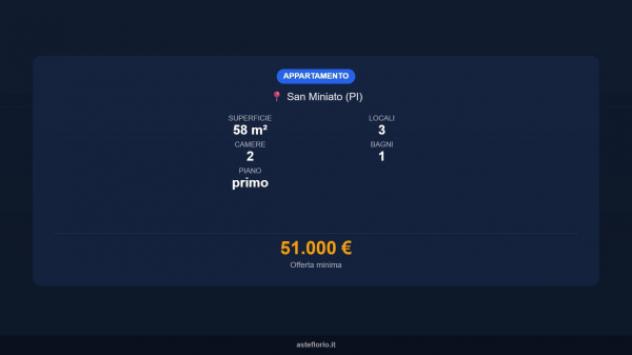 Immobile in asta di 58 m² in vendita a San Miniato - Foto 15
