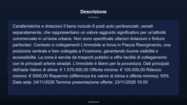 Immobile in asta di 321 m² in vendita a Frosinone - Foto 6