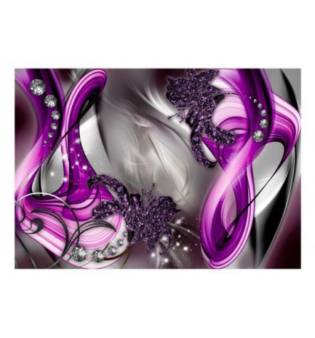 Fotomurale Adesivo Barocco Viola ARREDALACASA - Foto 2