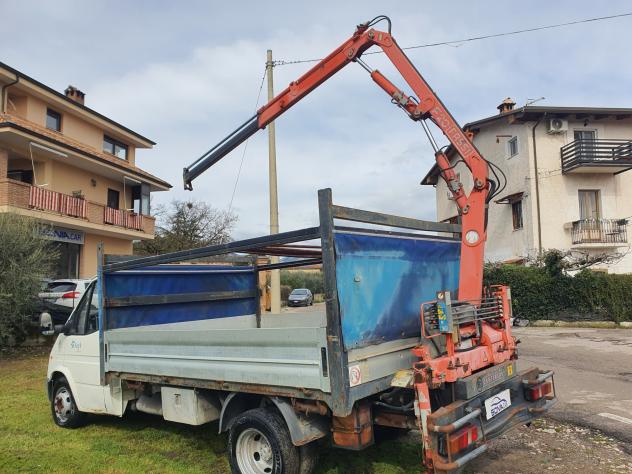 Ford transit gemellato con gru posteriore - Foto 4