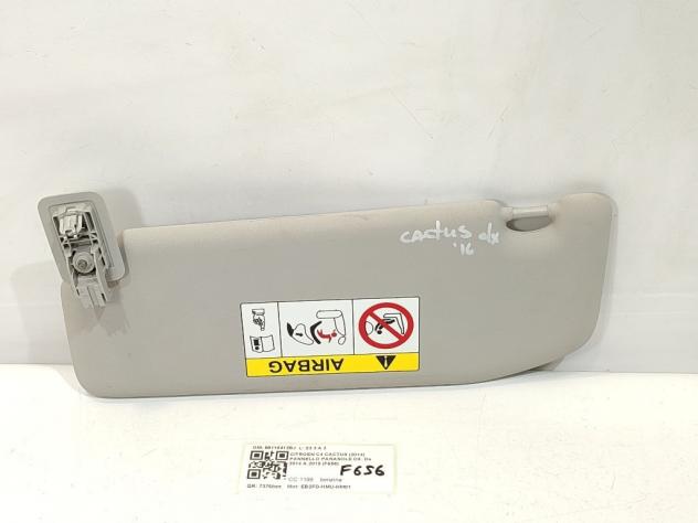 PARASOLE ALETTA LATO PASSEGGERO CITROEN C4 Cactus 98115412BJ EB2FD-HMU-HM01 (1418) - Foto 2
