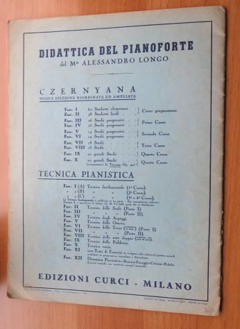 La tecnica pianistica di A. Longo edizione Curci - - Foto 2