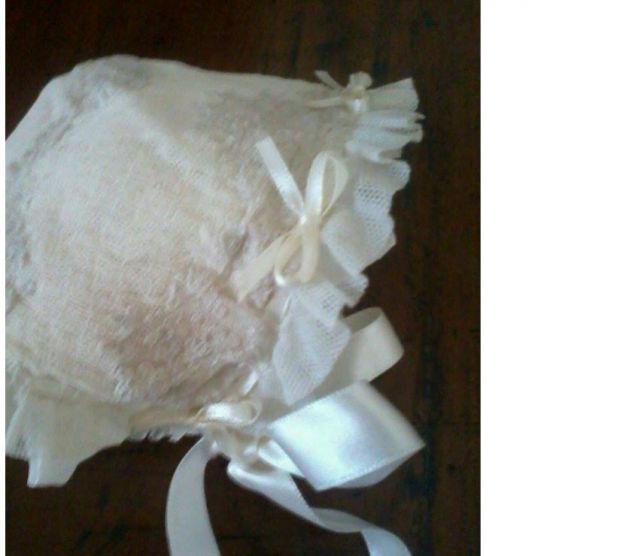 VESTITINO PER BATTESIMO IN SATIN DI SETA - Foto 6