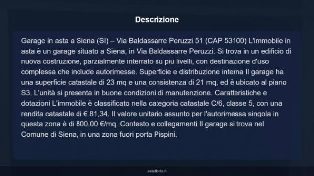Immobile in asta di 23 m² in vendita a Siena - Foto 4