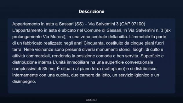 Immobile in asta di 85 m² in vendita a Sassari - Foto 5