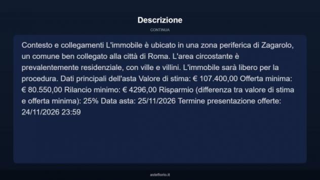 Immobile in asta di 77 m², box auto in vendita a Zagarolo - Foto 11