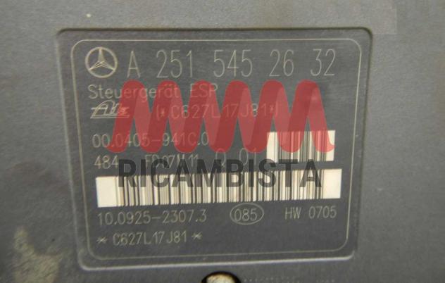 A2515452632 Mercedes Classe R W251 centralina gruppo pompa ABS ESP
