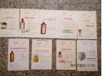 CARTOLINE PUBBLICITARIE CARTACEO DA FARMACIA ANNI 60