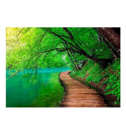Fotomurale Adesivo Con La Passerella Sul Lago Arredalacasa - Foto 2