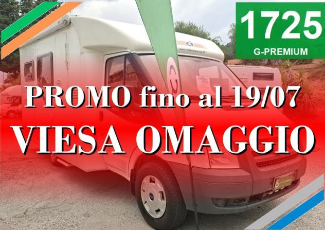 CAMPER CI FORD SEMINTEGRALE SEMIDINETTE LETTO MATRIMONIALE FOTOVOLTAICO CAMPEGGIO USATI GENERALI 1725