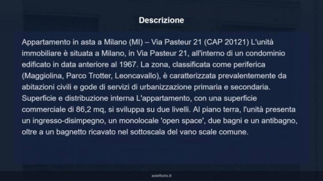 Immobile in asta di 86 m² in vendita a Milano - Foto 18