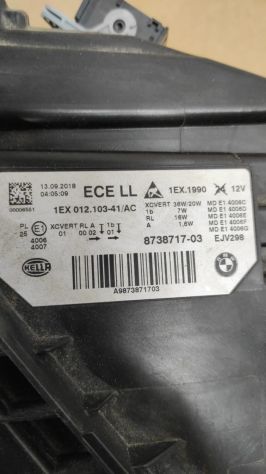 FARO FANALE ANTERIORE SX BMW SERIE 3 F30 F31 2017 1EX012103-41 - Foto 4