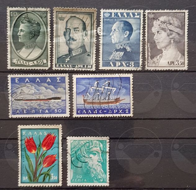 GRECIA 1947-1999 Lotto di 33 francobolli - Foto 2