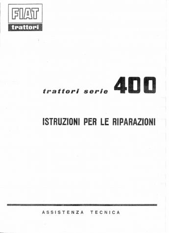 Manuali per trattore Fiat 411 R - Foto 2
