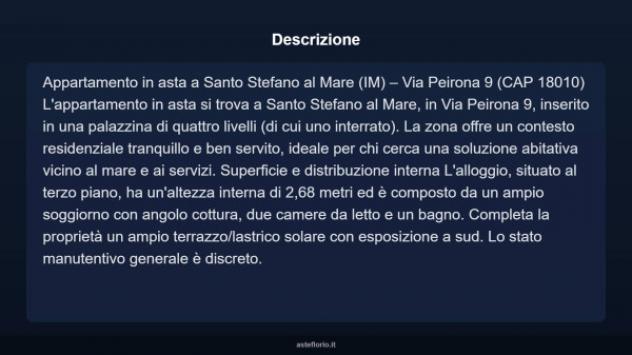 Immobile in asta di 75 m² in vendita a Santo Stefano al Mare - Foto 3