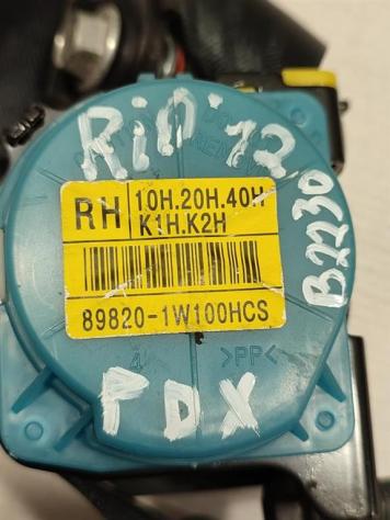 CINTURA DI SICUREZZA POSTERIORE DX KIA Rio 4° Serie 89820-1W100HCS D4FC (11) - Foto 3