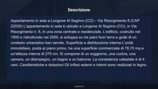 Immobile in asta di 78 m² in vendita a Longone al Segrino - Foto 8
