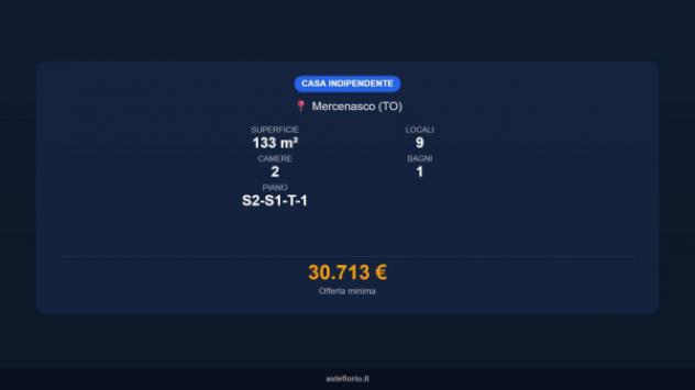 Immobile in asta di 133 m² con più di 5 locali in vendita a Mercenasco - Foto 16