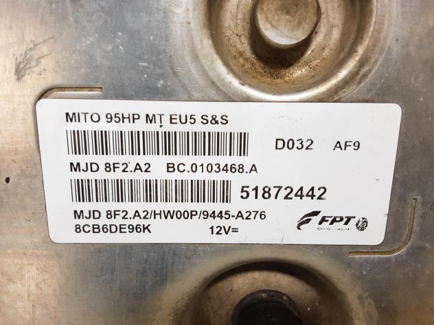 CENTRALINA MOTORE ALFA ROMEO Mito Serie (955_) 51872442 199B1000 Diesel 1300 (08) - Foto 3