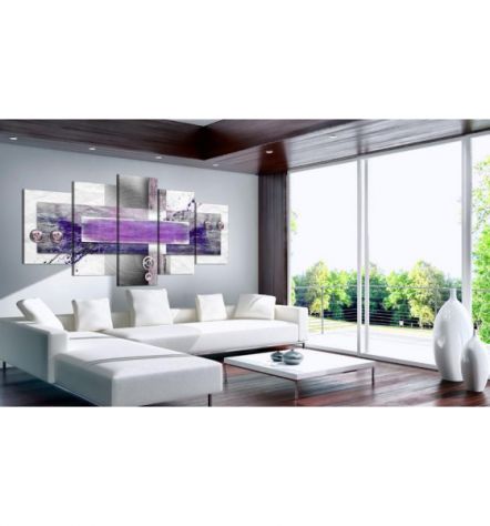 Quadro Con 4 Sfere - Viola - 100x50 E 200x100 ARREDALACASA - Foto 2