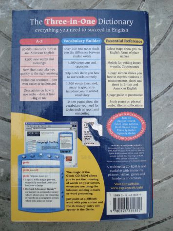 DIZIONARIO INGLESE OXFORS ADVANCED LEARNER'S COME NUOVO - Foto 2