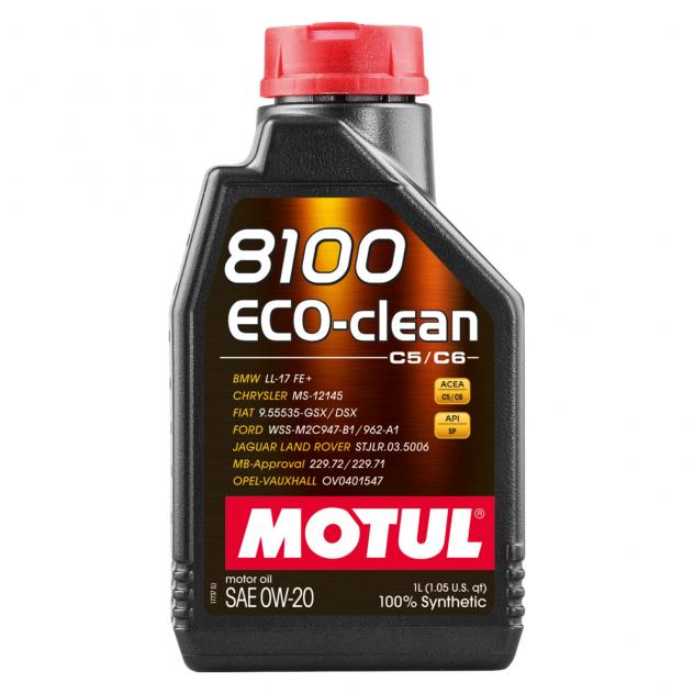 Motul 8100 ECO CLEAN 0W20 Olio motore 1L Acea C5/C6 API SP Fuel Economy