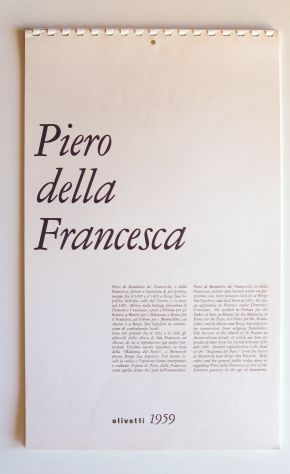 Olivetti calendario del 1959