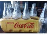 CASSA PORTABOTTIGLIE COCA COLA con BOTTIGLIE IN VETRO