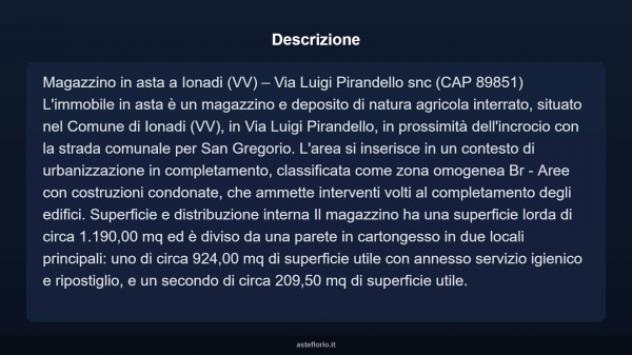 Immobile in asta di 1290 m² in vendita a Jonadi - Foto 4