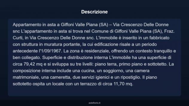 Immobile in asta di 79 m² in vendita a Giffoni Valle Piana - Foto 10
